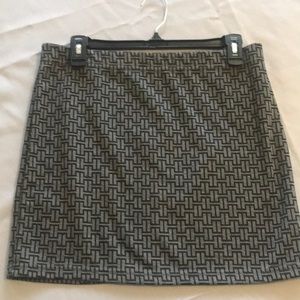 Woven cotton mini skirt